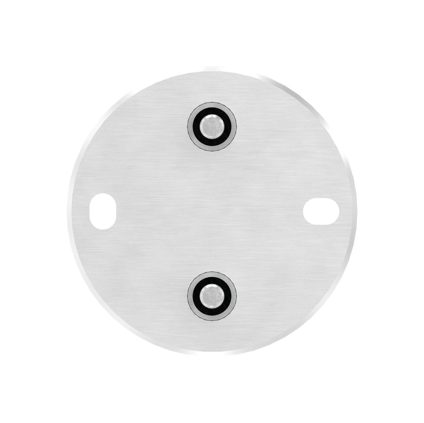 Edelstahl Wandbefestigung für Geländerpfosten 42,4 mm, mit 2 Langlöchern, V2A