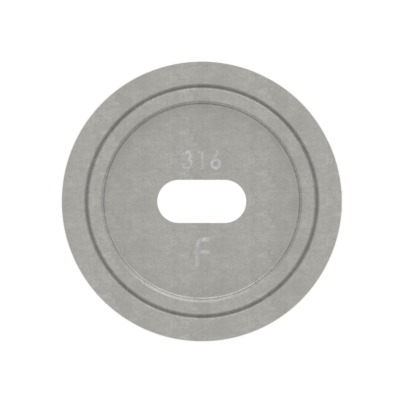 Wandhalter für Rund-Nutrohr, V2A