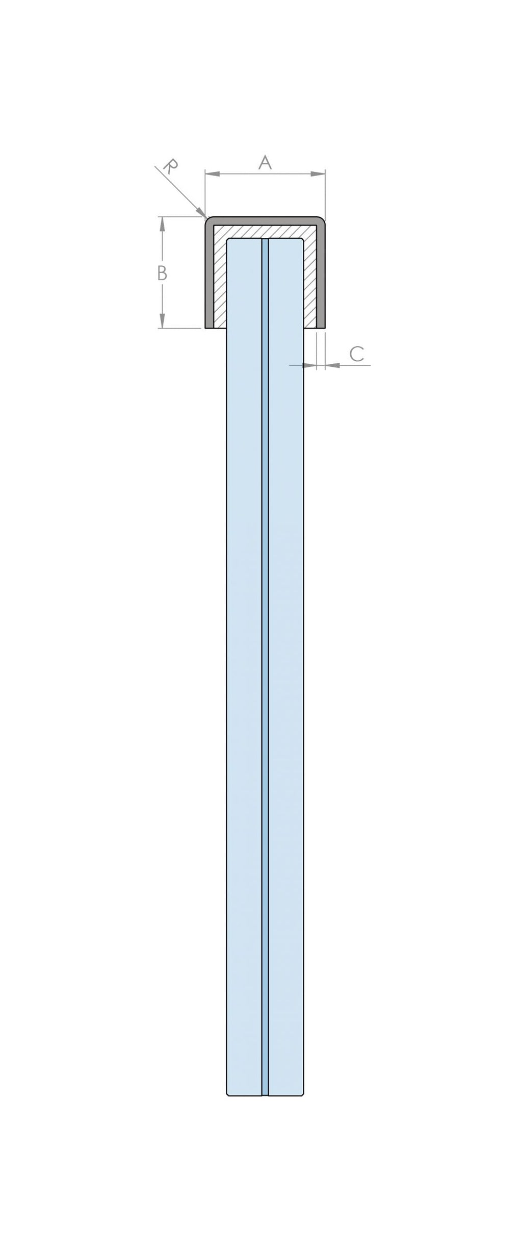 Kantenschutzprofil BASIC, V2A