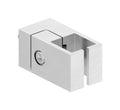 Blechhalter Anschluss flach