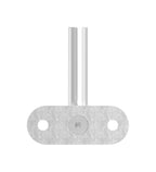 Bügel inklusive Handlaufanschlussplatte, zum Anschrauben des Handlaufs, für Querstabhalter, V2A / V4