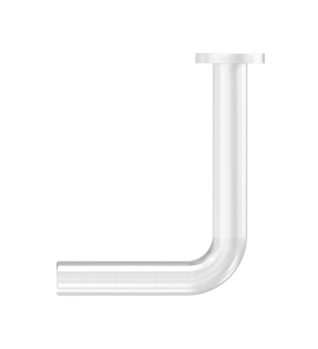 Bügel inklusive Handlaufanschlussplatte, zum Anschrauben des Handlaufs, für Querstabhalter, V2A / V4