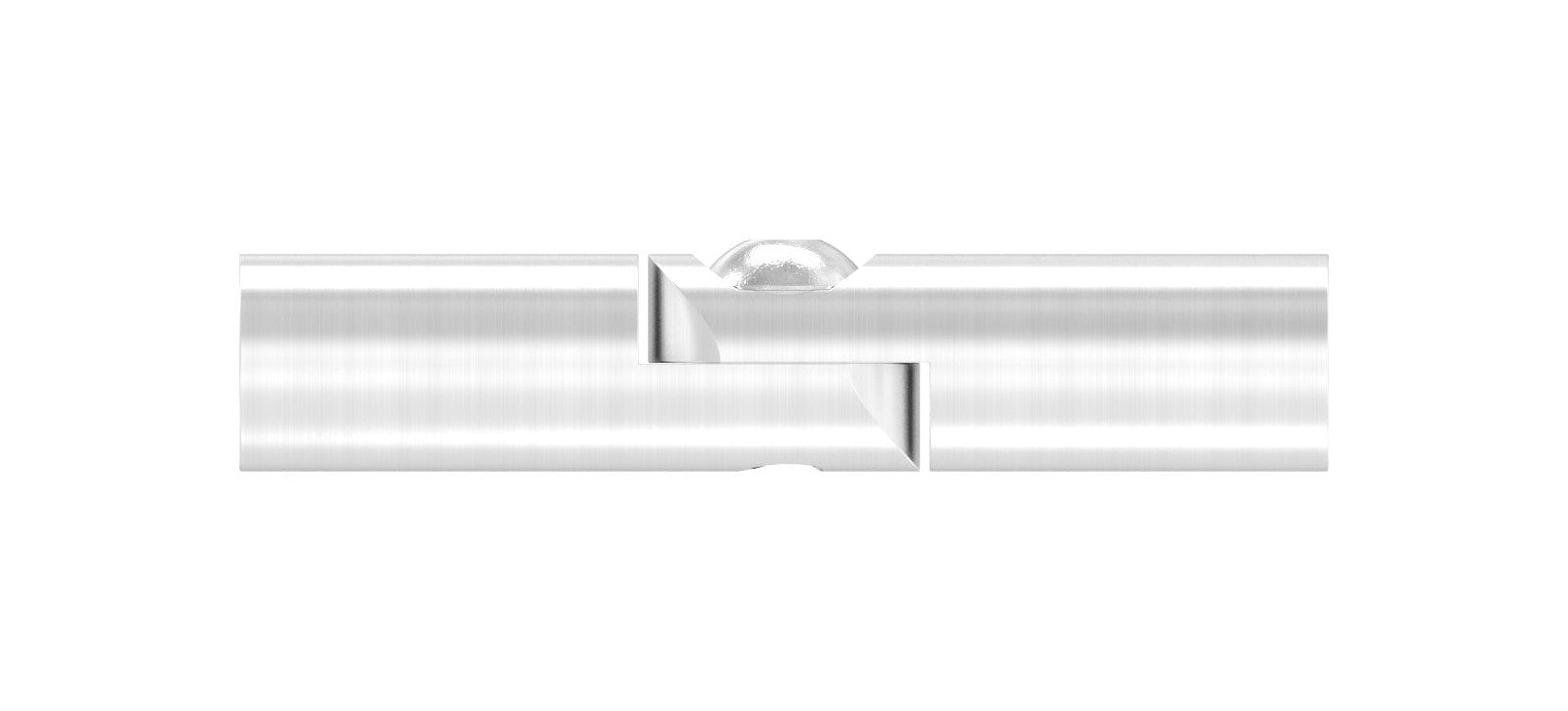Rundstabverbinder mit Gelenk, zum Einkleben der Stäbe, verstellbar 0 - 100°, V2A