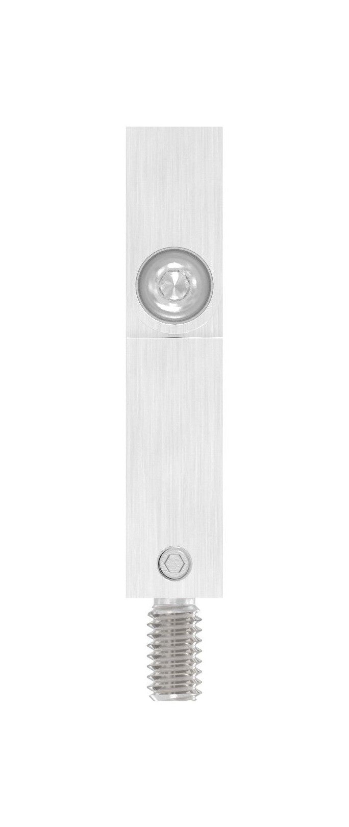 Gelenkstift Edelstahl, quadratisch, drehbar 360°, 1 x Außengewinde, 1 x Innengewinde, V2A