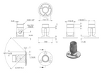 Zeichnung Wandhalter für Rohr Ø 42,4  x 2,0 mm