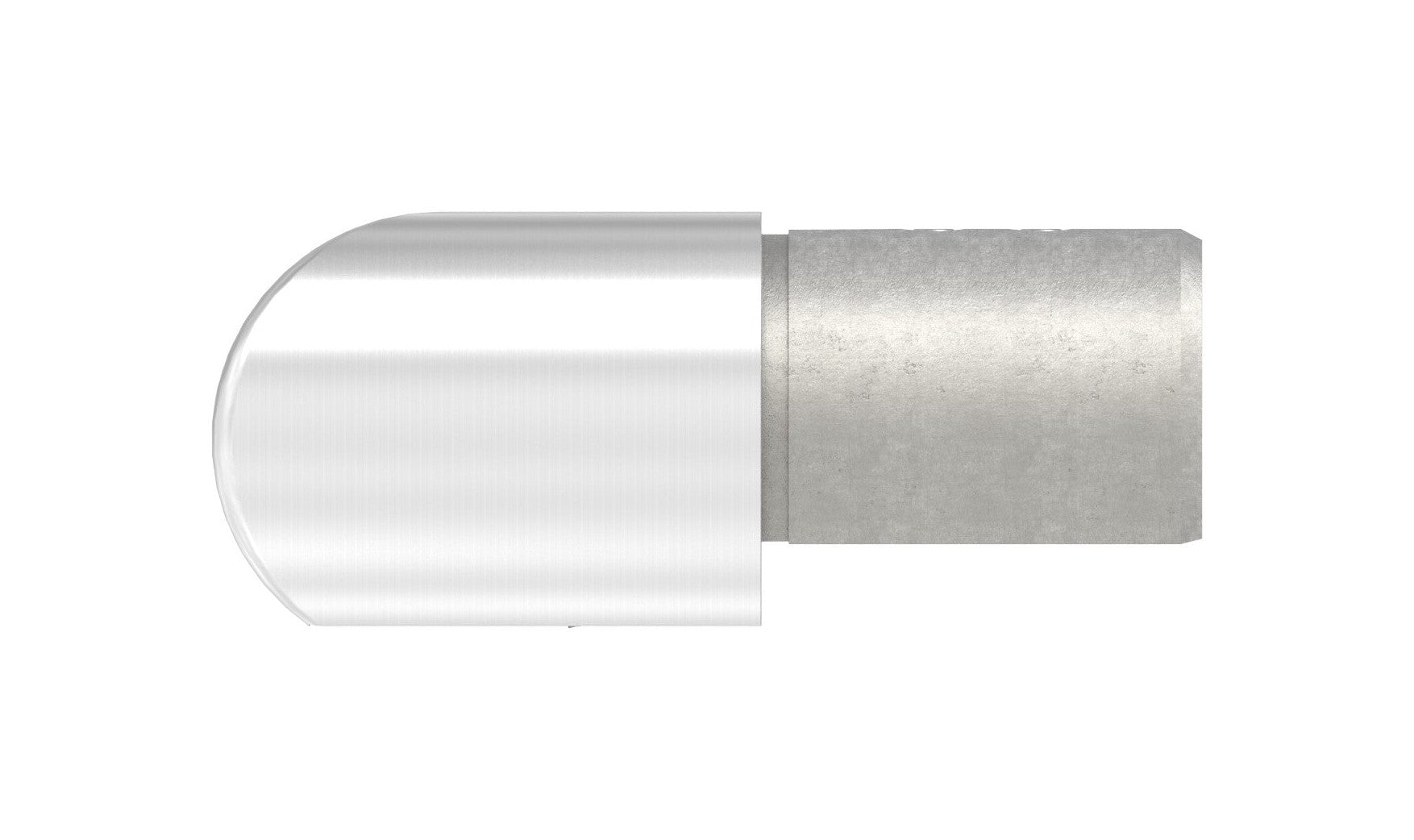 Eckbogen horizontal / Verlaufsecke 90° für Rund-Nutrohr, V2A / V4A