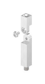Gelenkstift Edelstahl, quadratisch, 1 x Außengewinde, 1 x Innengewinde, V2A