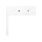 Glasverbinder für Wandmontage, für Glasstärke 12.00 - 12.76 mm, V4A