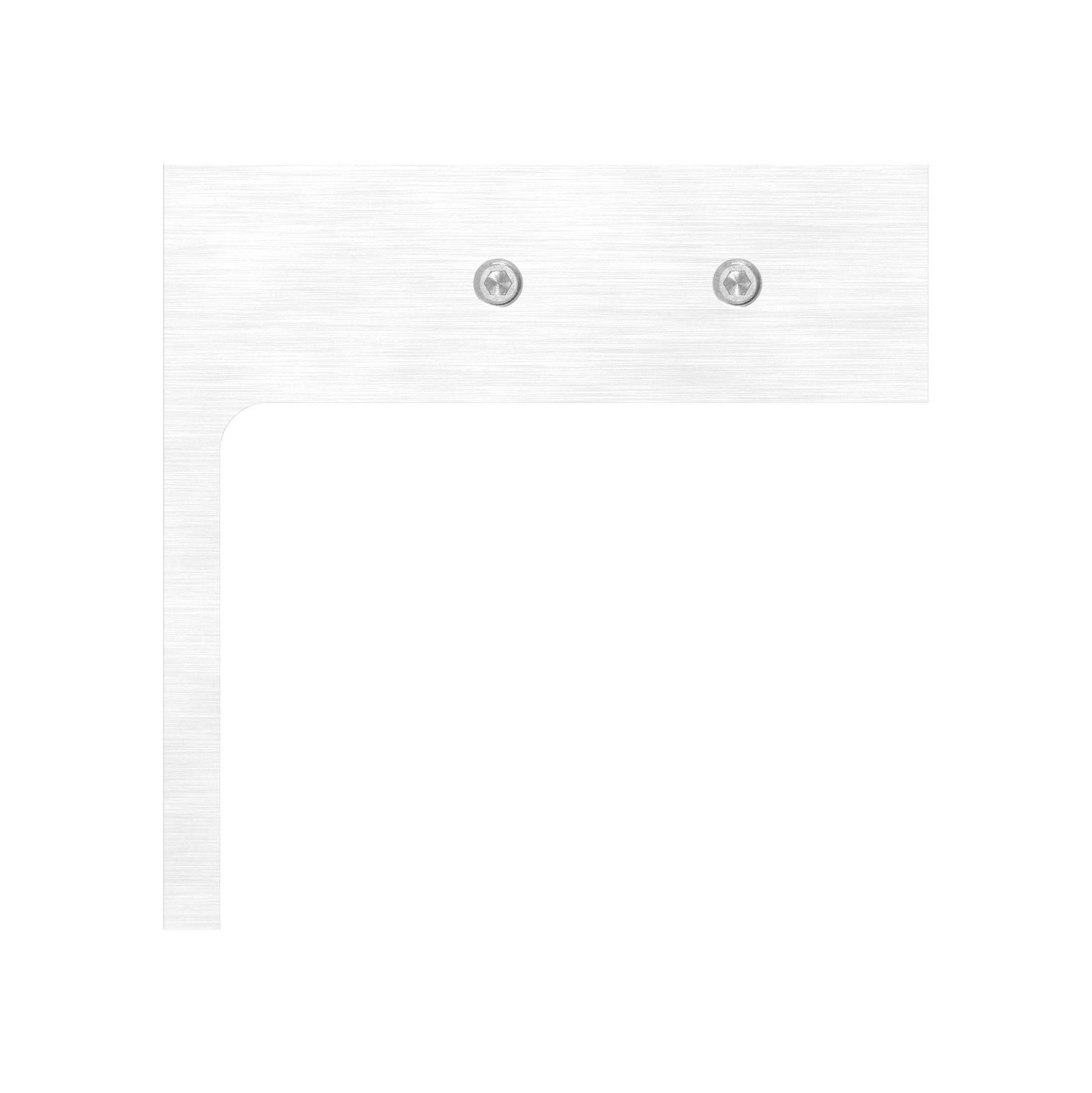 Glasverbinder für Wandmontage, für Glasstärke 12.00 - 12.76 mm, V4A