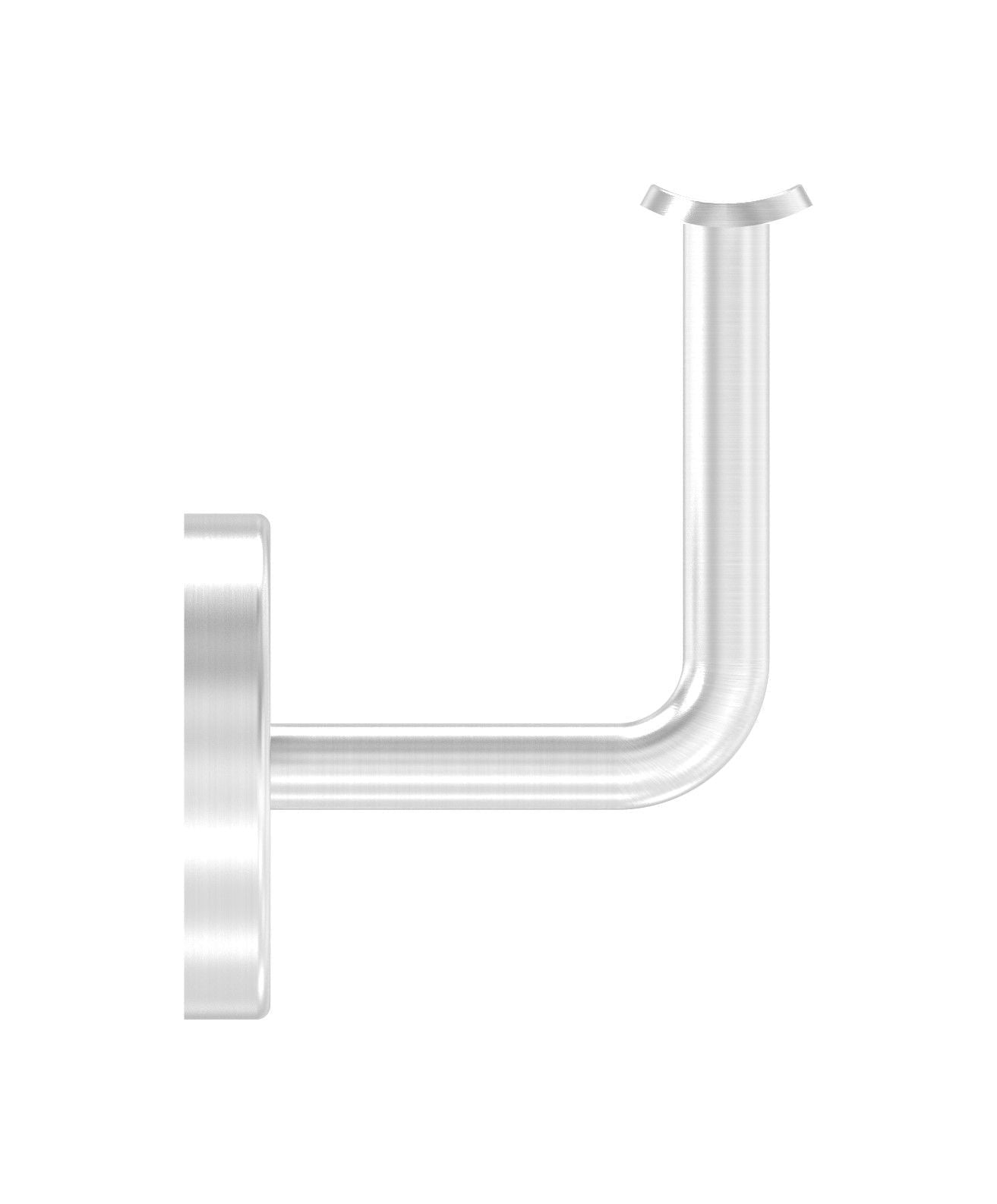 Handlaufhalter mit Cliprosette und Anschlussplatte, zum Anschrauben des Handlaufs, V2A