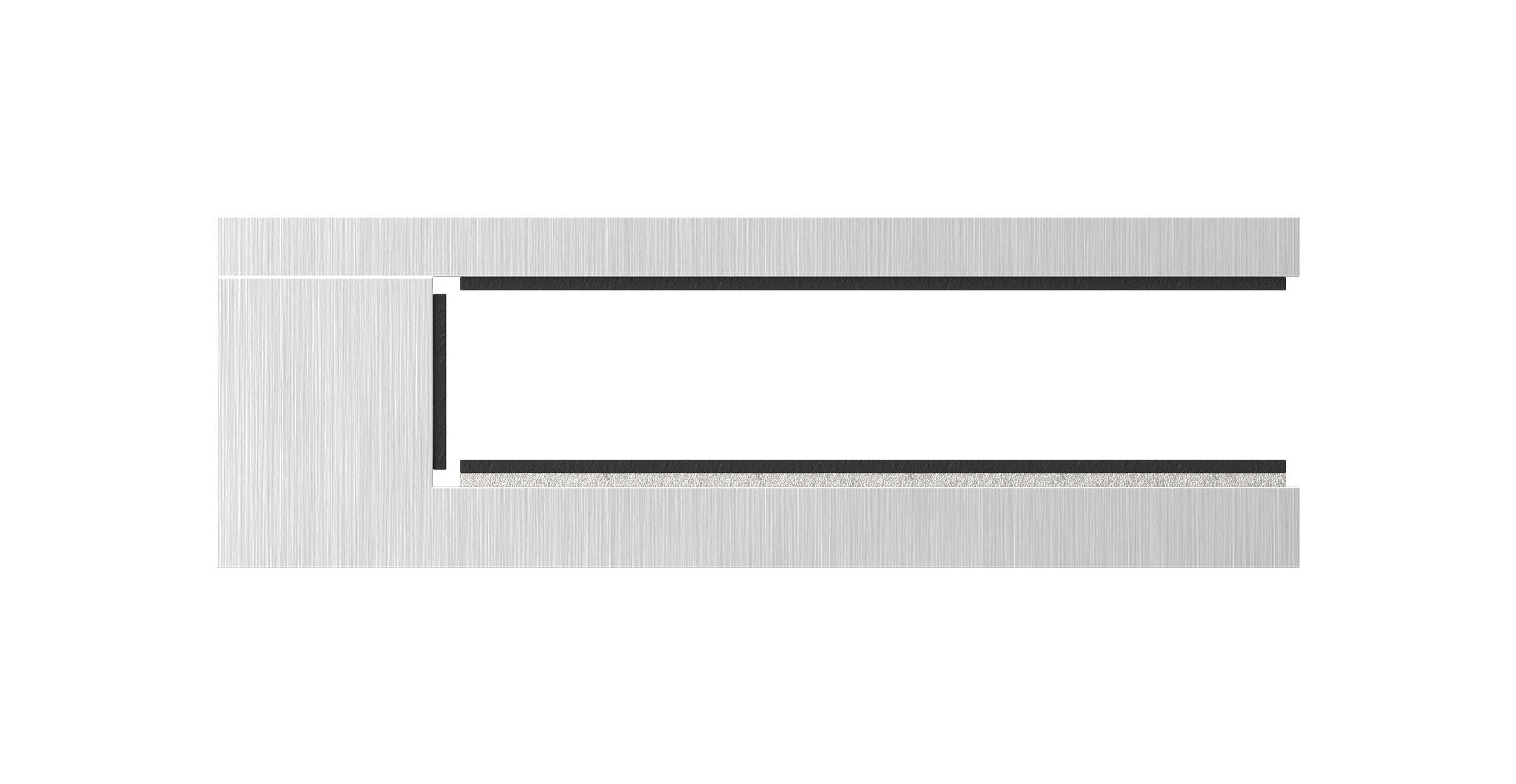 Glasverbinder für Wandmontage, für Glasstärke 12.00 - 12.76 mm, V4A