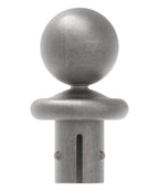 Kugelrohrknopf Eisen für, für max. Wandstärke 3,5mm, Kugel