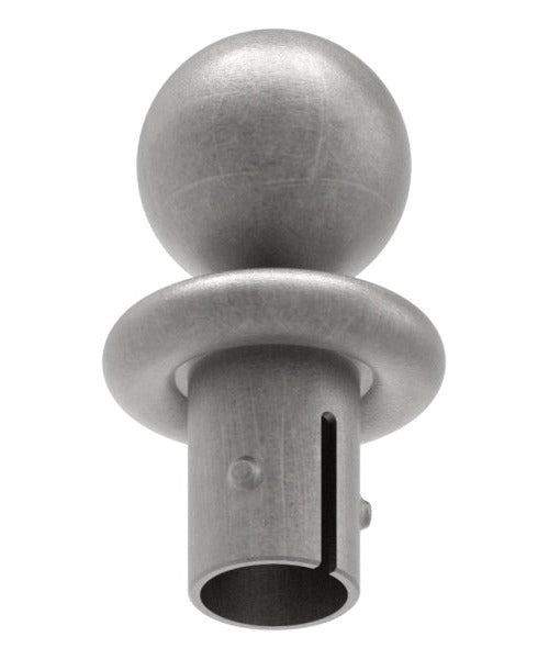 Kugelrohrknopf Eisen für, für max. Wandstärke 3,5mm, Kugel