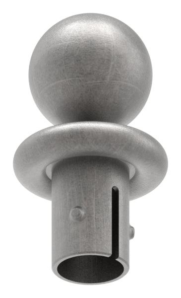 Kugelrohrknopf Eisen für, für max. Wandstärke 3,5mm, Kugel