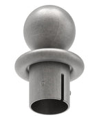 Kugelrohrknopf Eisen für, für max. Wandstärke 3,5mm, Kugel