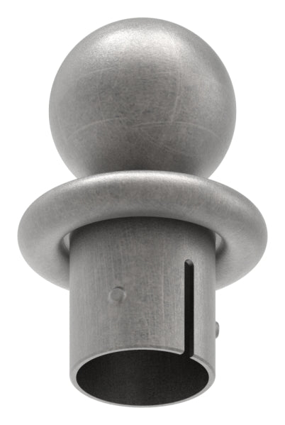 Kugelrohrknopf Eisen für, für max. Wandstärke 3,5mm, Kugel