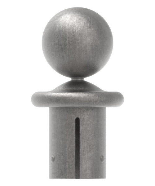 Kugelrohrknopf Eisen für, für max. Wandstärke 3,5mm, Kugel