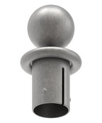 Kugelrohrknopf Eisen für, für max. Wandstärke 3,5mm, Kugel
