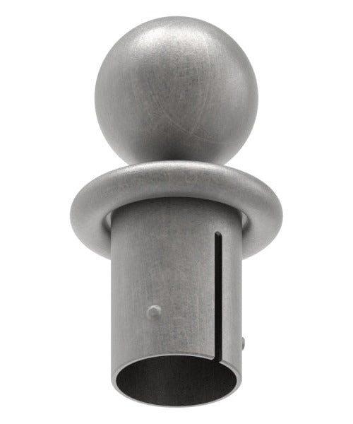 Kugelrohrknopf Eisen für, für max. Wandstärke 3,5mm, Kugel