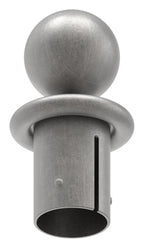 Kugelrohrknopf Eisen für, für max. Wandstärke 3,5mm, Kugel