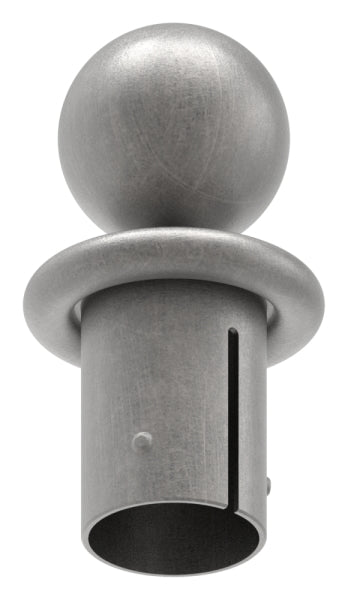 Kugelrohrknopf Eisen für, für max. Wandstärke 3,5mm, Kugel