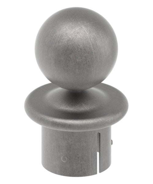 Kugelrohrknopf Eisen für, für max. Wandstärke 3,5mm, Kugel