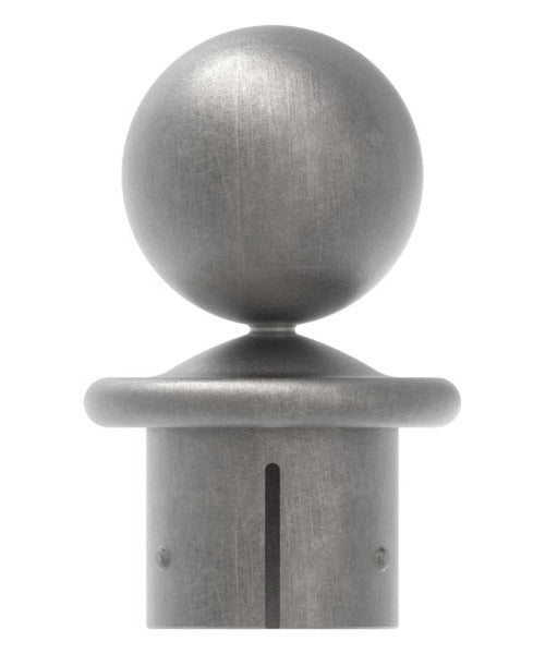 Kugelrohrknopf Eisen für, für max. Wandstärke 3,5mm, Kugel