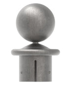 Kugelrohrknopf Eisen für, für max. Wandstärke 3,5mm, Kugel