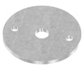 Ronde 70x4mm mit 2x Befestigungsbohrungen 6,5mm und 1x Bohrung Ø 12,5mm, S235JR