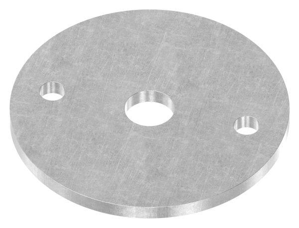 Ronde 70x4mm mit 2x Befestigungsbohrungen 6,5mm und 1x Bohrung Ø 12,5mm, S235JR
