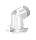 Edelstahl Wandhalter 90° für Rundrohre, kurz, zum Einstecken ins Rohr, V2A