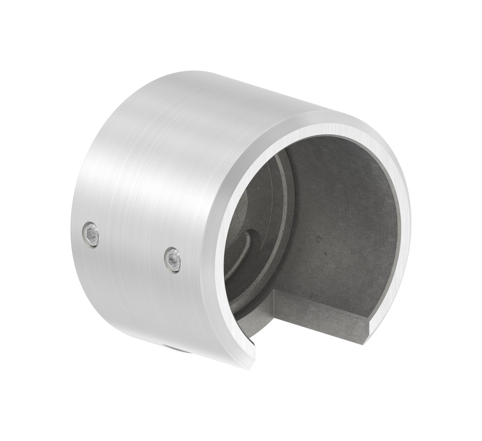 Wandhalter für Rund-Nutrohr, V2A