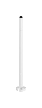 Edelstahlpfosten zur Bodenmontage, Länge 880 mm, 2 x M8 Fließformgewinde, V2A