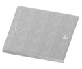 Ankerplatte 150x150x10mm, 2 Befestigungsbohrungen 13mm, gelasert, S235JR
