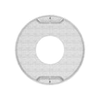Edelstahl Abdeckrosette für Rundrohre, teilbar, mit Mittelbohrung, Rundschliff, V2A / V4A