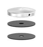 Glaspunkthalter Ø 72 mm selbst zusammenstellen, Oberteil inklusive Gummis, V2A
