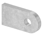 Anschweißlasche 50x25x6mm, Rundloch Ø 9mm, S235