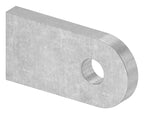 Anschweißlasche 50x25x6mm, Rundloch Ø 9mm, S235