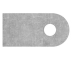 Anschweißlasche 50x25x6mm, Rundloch Ø 9mm, S235