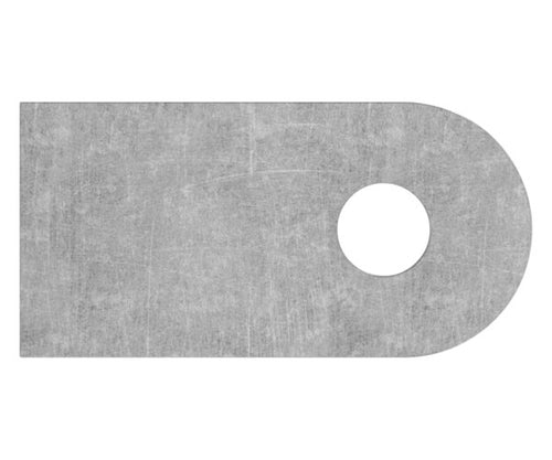 Anschweißlasche 50x25x6mm, Rundloch Ø 9mm, S235
