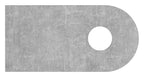 Anschweißlasche 50x25x6mm, Rundloch Ø 9mm, S235