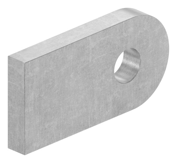 Anschweißlasche 50x25x6mm, Rundloch Ø 9mm, S235