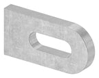 Anschweißlasche 50x25x6mm, Langloch 25x9mm, S235