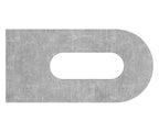 Anschweißlasche 50x25x6mm, Langloch 25x9mm, S235