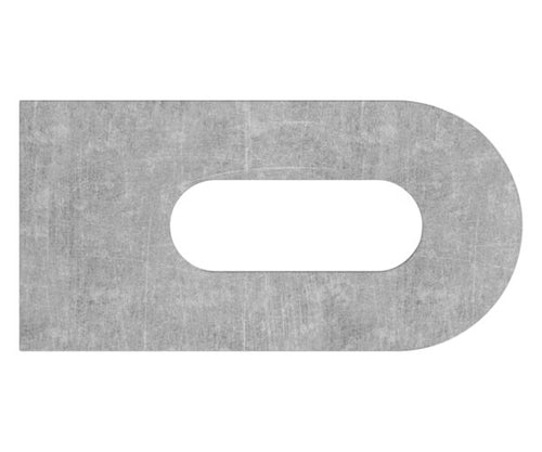 Anschweißlasche 50x25x6mm, Langloch 25x9mm, S235