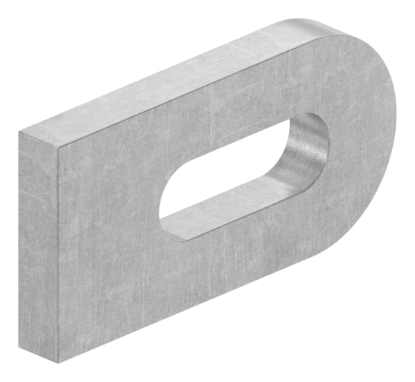 Anschweißlasche 50x25x6mm, Langloch 25x9mm, S235