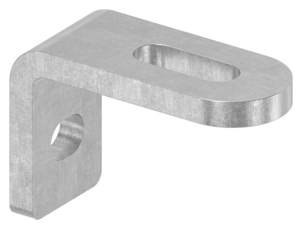 Winkel-Anschweißlasche, mit Langloch 25x9mm und 12x9mm, S235