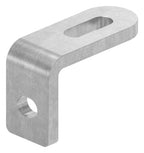 Winkel-Anschweißlasche, mit Langloch 25x9mm und 12x9mm, S235