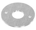 Ankerplatte 120x6mm, 2 Befestigungsbohrungen 11mm, 1 Mittelbohrung Ø 43mm, S235JR