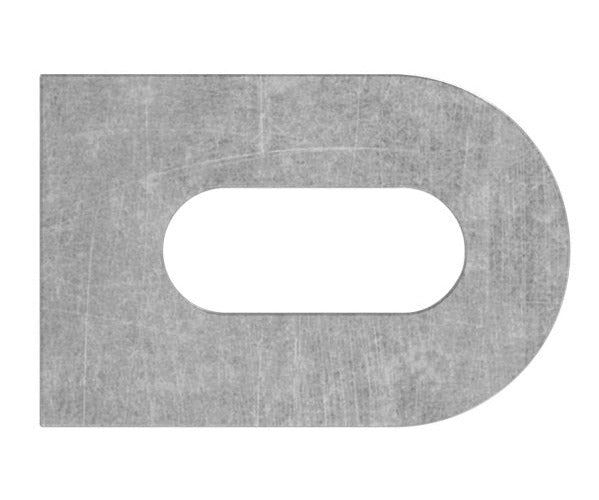 Anschweißlasche, 30x20x5mm, mit Langloch 17x7mm, Stahl roh